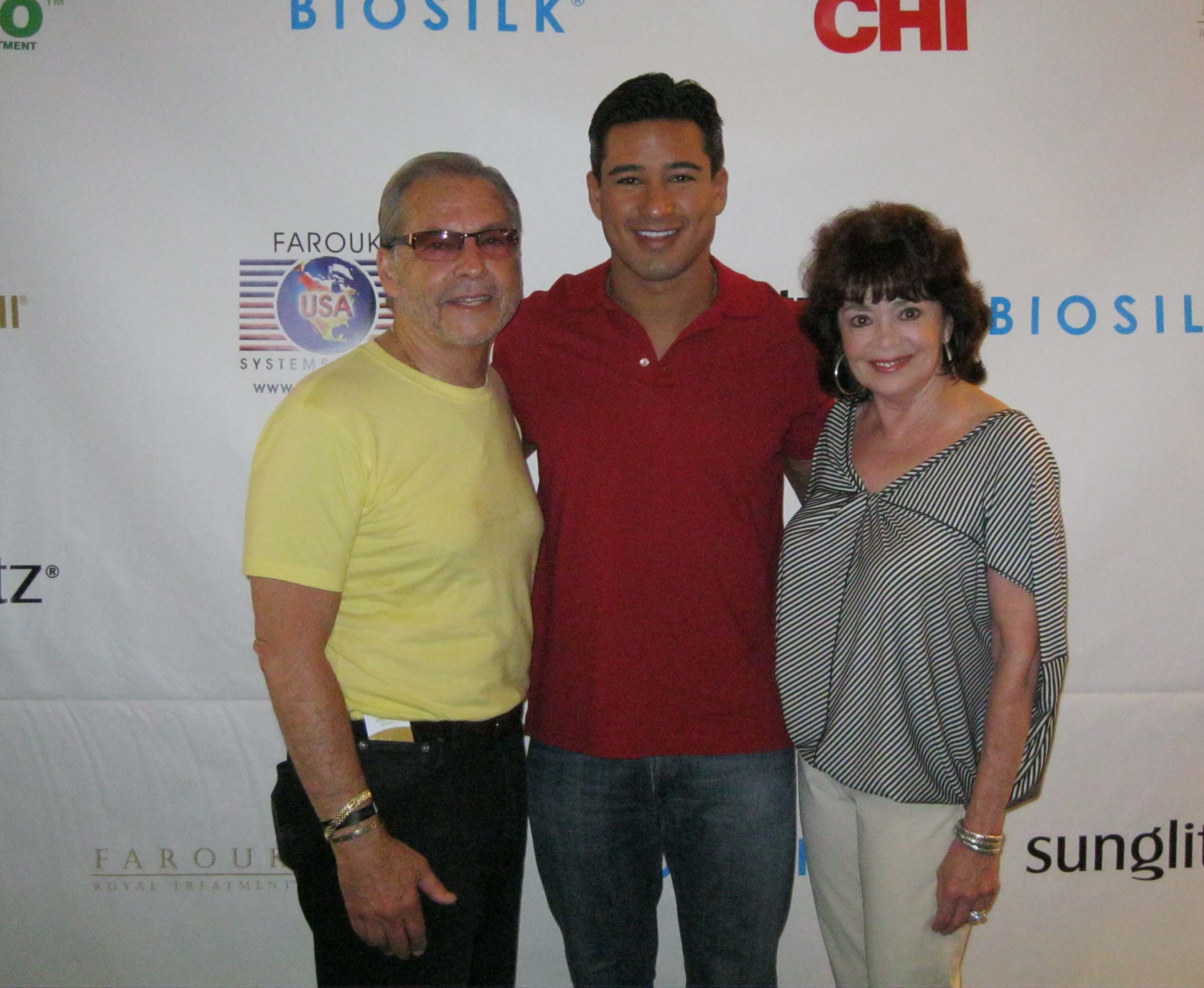 From Left Mike Nave of the Beauty Industry Report, Mario Lopez, & Susan ...
