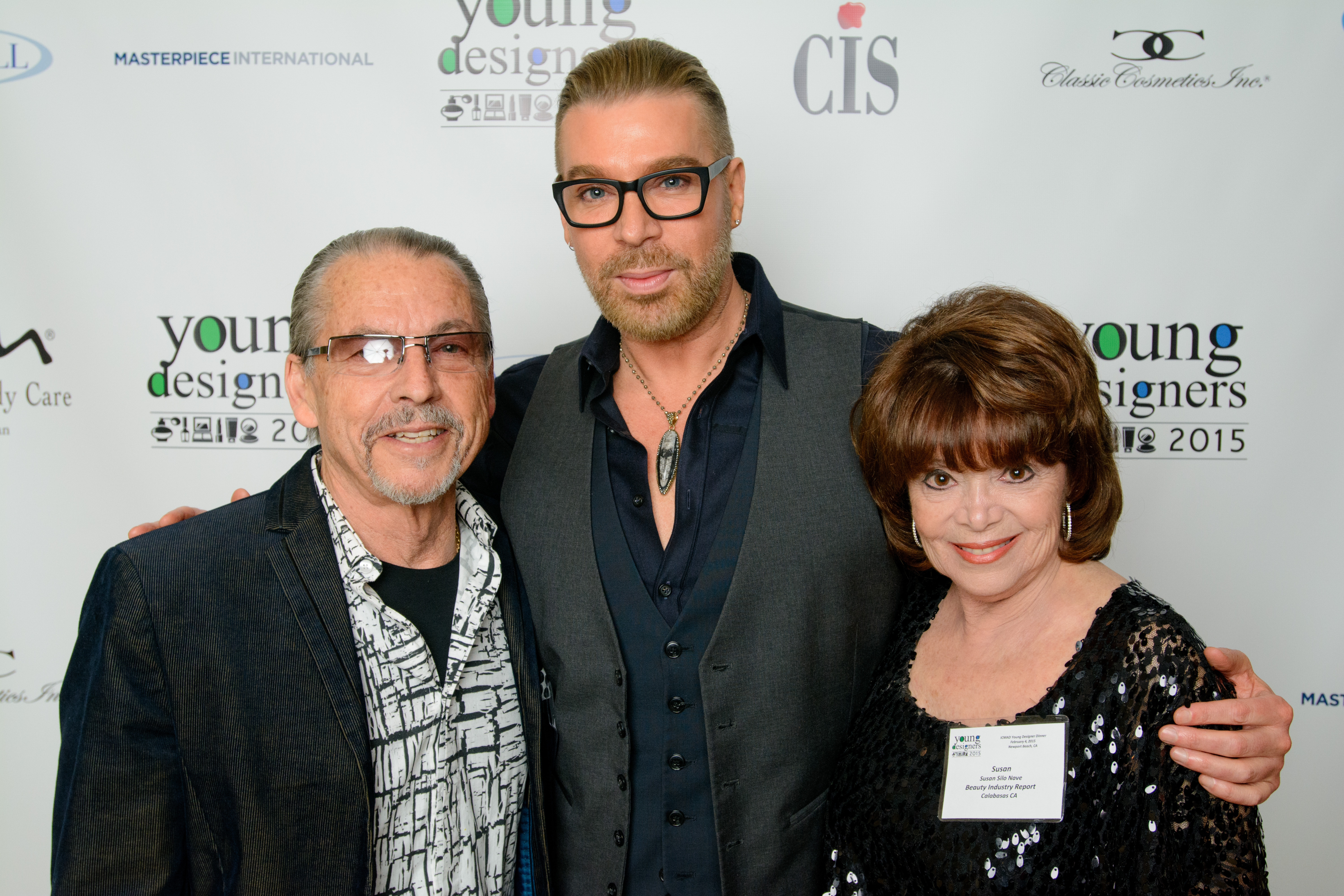 Mike Nave, Chaz Dean and Susan Silo At the Young Designers Award 2015.